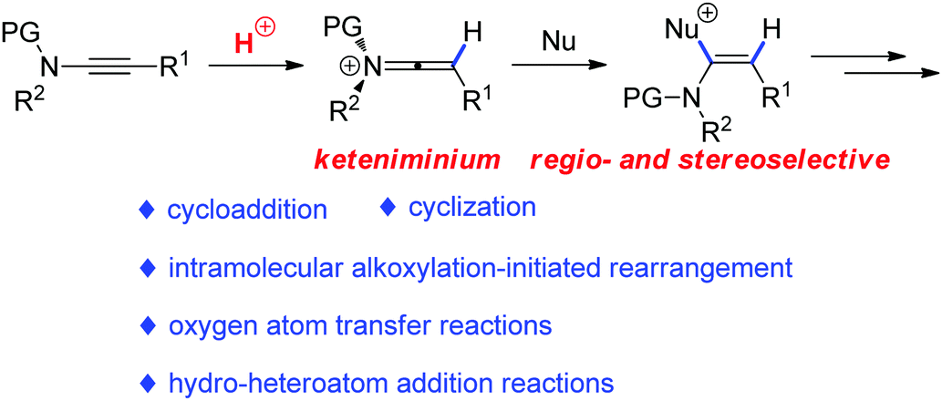 Bronsted Acid Mediated Reactions Of Ynamides Chemical Society Reviews Rsc Publishing Doi 10 1039 D0csj