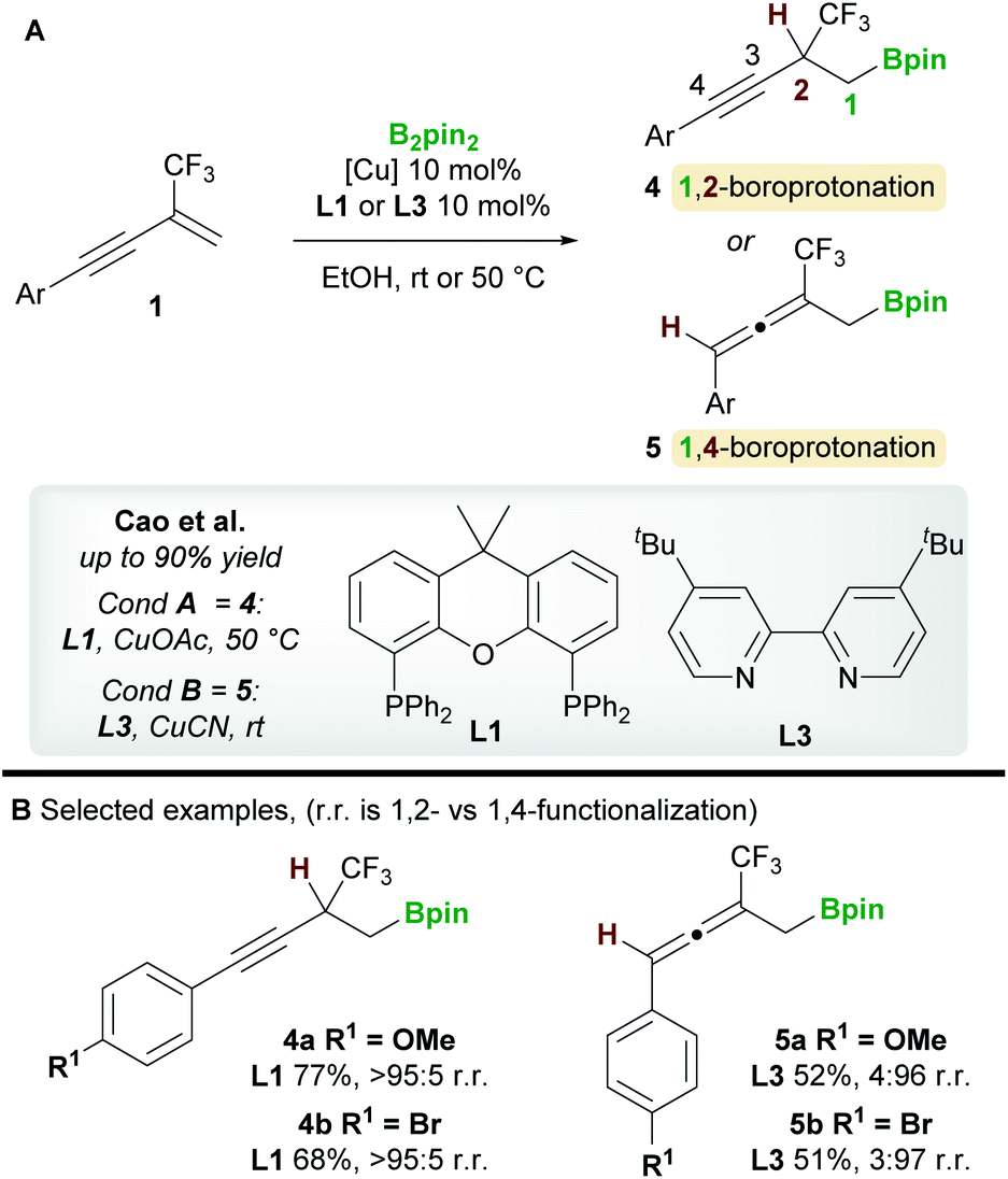 Copper Catalyzed Functionalization Of Enynes Chemical Science Rsc Publishing Doi 10 1039 D0scf