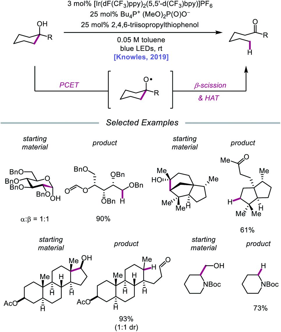 Catalytic Generation Of Alkoxy Radicals From Unfunctionalized Alcohols Chemical Science Rsc Publishing Doi 10 1039 D0scj