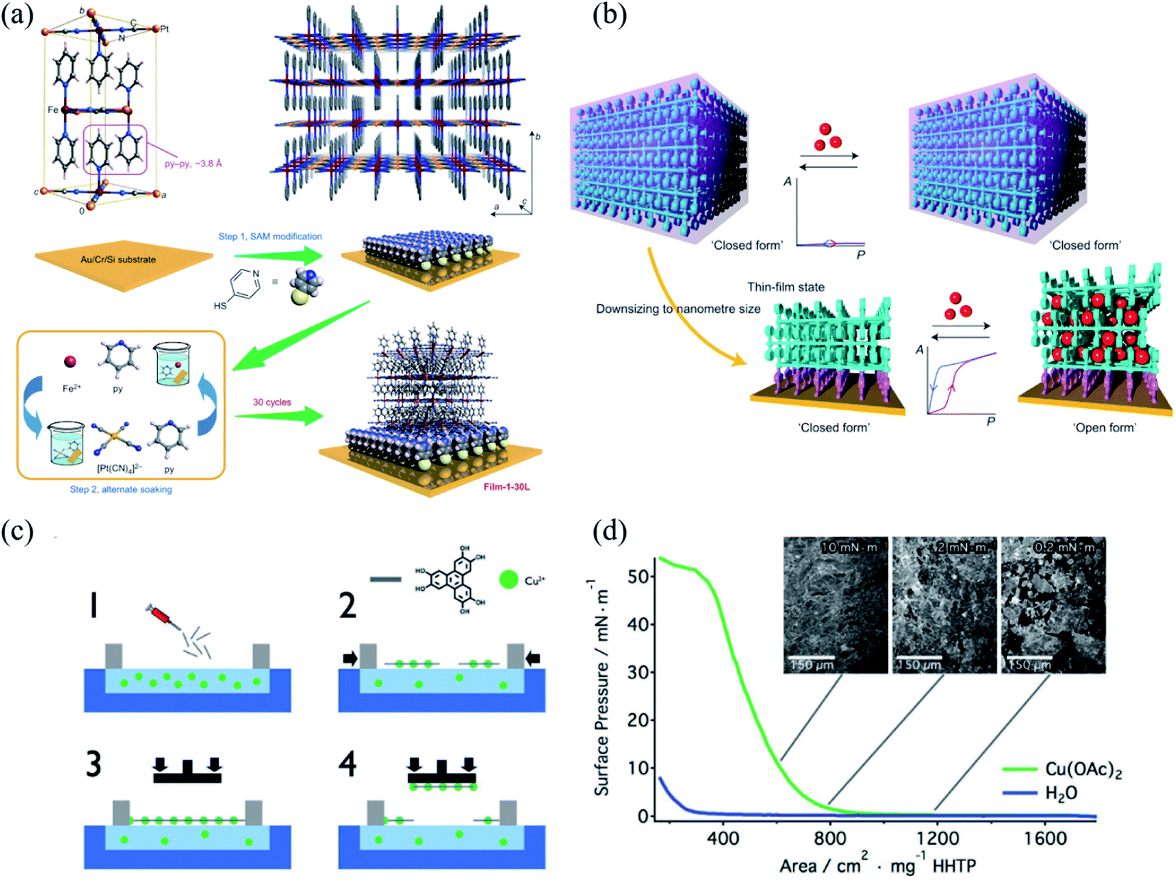 Two-dimensional porous coordination polymers and nano
