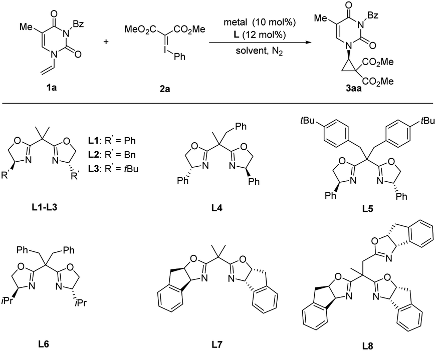 Synthesis Of Chiral Pyrimidine Substituted Diester D A Cyclopropanes Via Asymmetric Cyclopropanation Of Phenyliodonium Ylides Chemical Communications Rsc Publishing