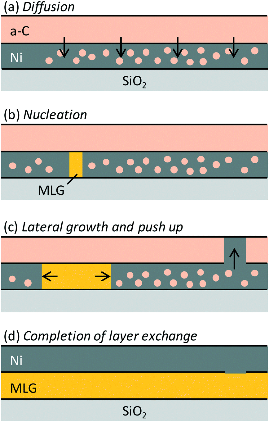 Impact Of The Carbon Membrane Inserted Below Ni In The Layer Exchange Of Multilayer Graphene Crystengcomm Rsc Publishing