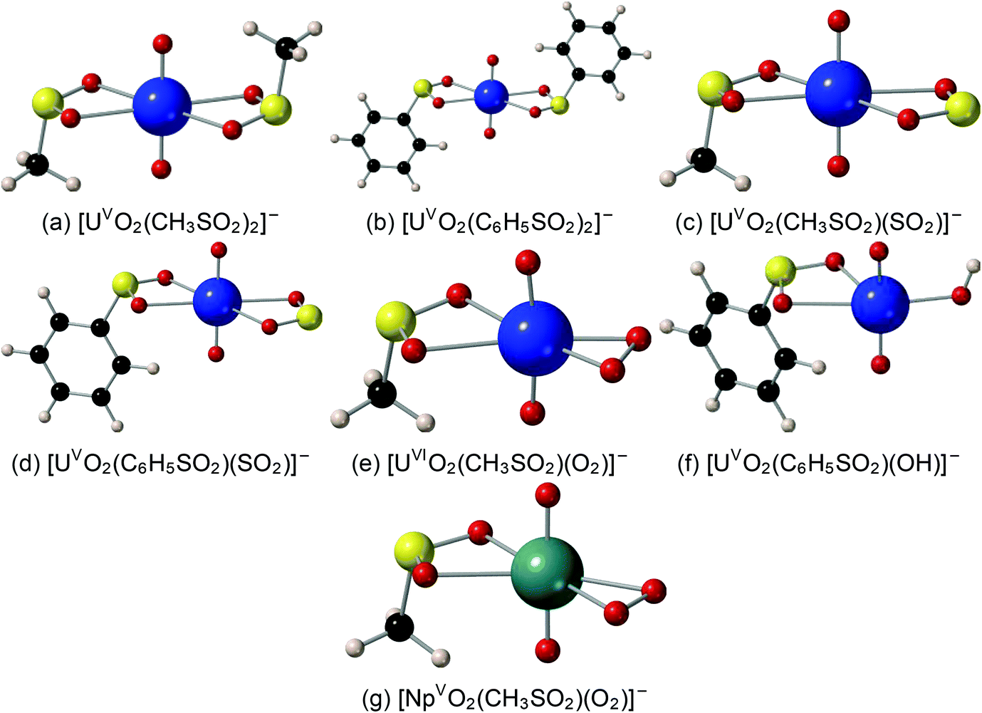 Carbon Sulfur Bond Strength In Methanesulfinate And Benzenesulfinate Ligands Directs Decomposition Of Np V And Pu V Coordination Complexes Dalton Transactions Rsc Publishing