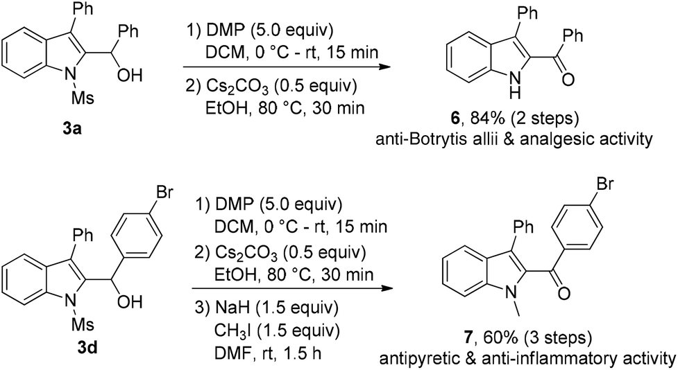 One Pot Synthesis Of 2 Hydroxymethylindoles Via Photoredox Catalyzed Ketyl Ynamide Coupling 1 3 Allylic Alcohol Transposition Green Chemistry Rsc Publishing