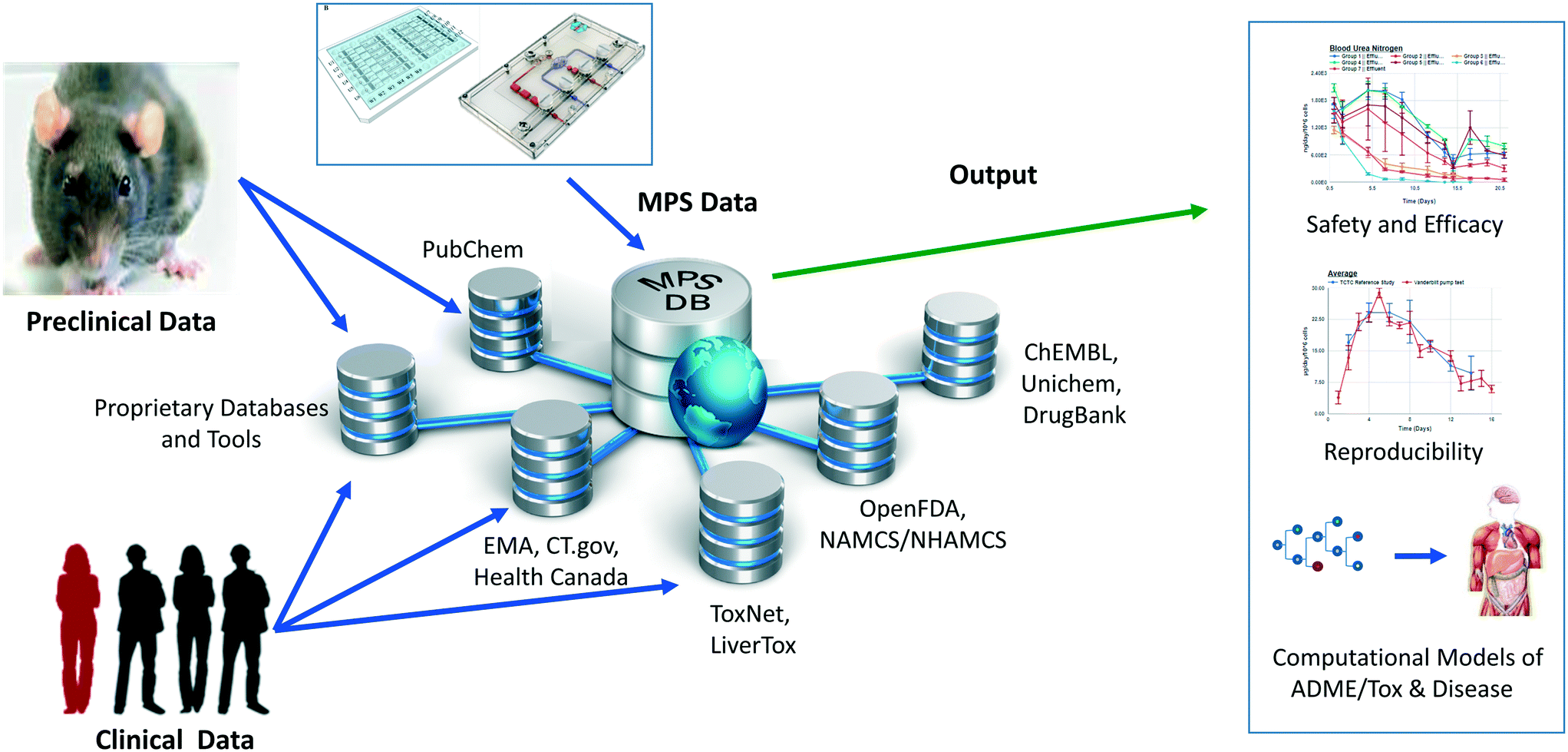 Applications of the microphysiology systems database for experimental