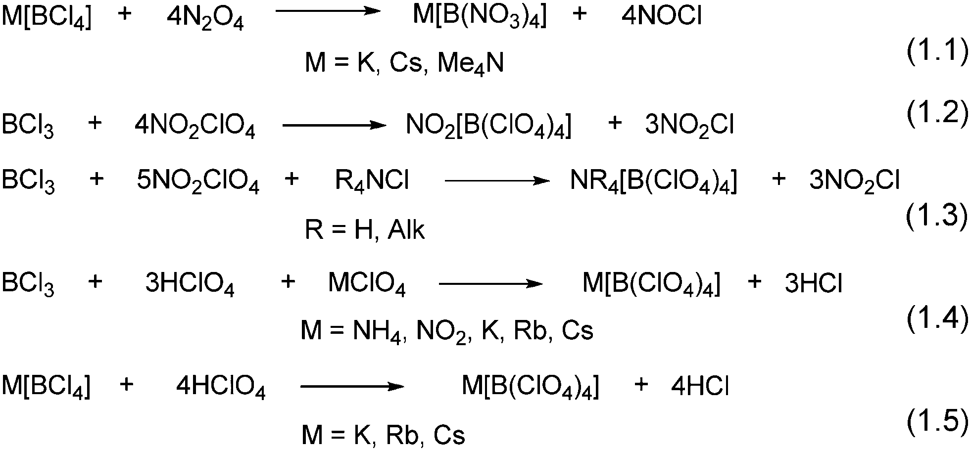 Synthesis And Mutual Transformations Of Nitronium Tetrakis Nitrooxy And Tetrakis 2 2 2 Trifluoroacetoxy Borates New Journal Of Chemistry Rsc Publishing