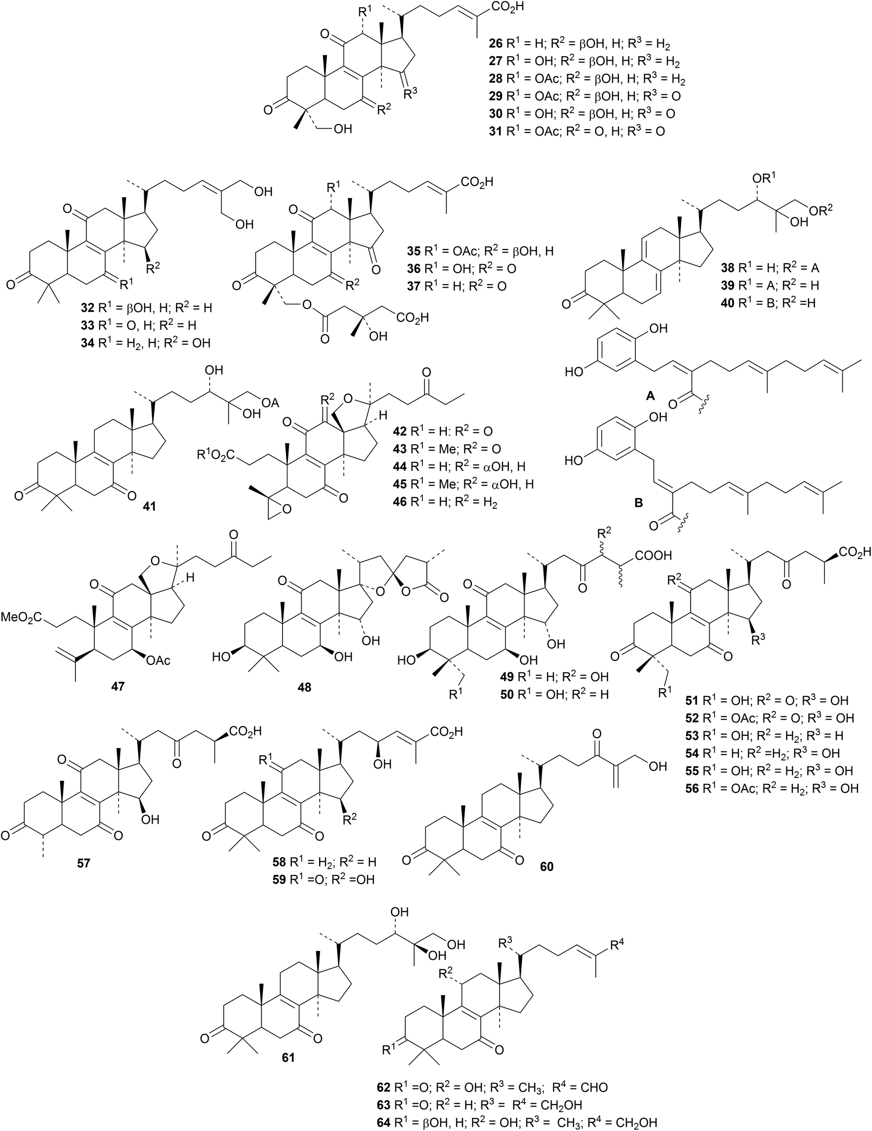 Triterpenoids Natural Product Reports Rsc Publishing
