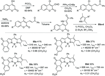 Aromatic B Fused Bodipy Dyes As Promising Near Infrared Dyes Organic Biomolecular Chemistry Rsc Publishing