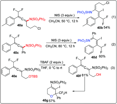 Trifunctionalization Of Alkenes And Alkynes Organic Biomolecular Chemistry Rsc Publishing