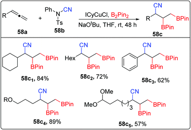 Trifunctionalization Of Alkenes And Alkynes Organic Biomolecular Chemistry Rsc Publishing