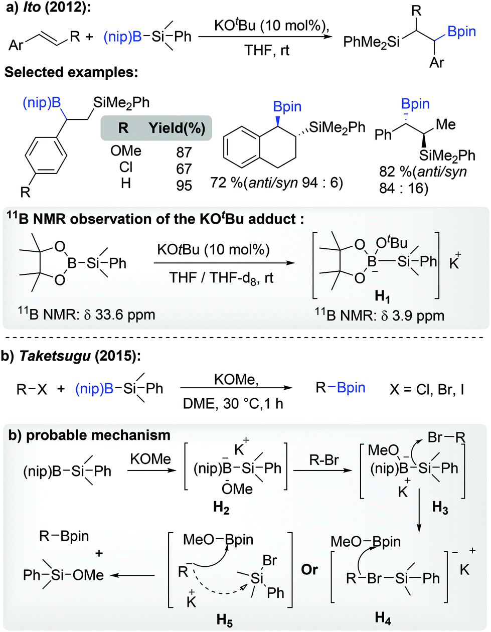 Transition Metal Free Synthesis Of Alkyl Pinacol Boronates Organic Biomolecular Chemistry Rsc Publishing