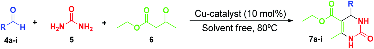 A Comparative Study Between Cu Ina 2 Mof And Cu Ina 2 H2o 4 Complex For A Click Reaction And The Biginelli Reaction Under Solvent Free Conditions Rsc Advances Rsc Publishing