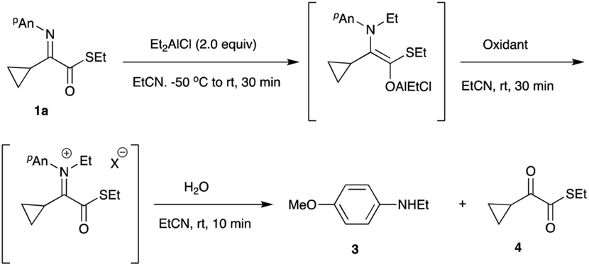 An Umpolung Reaction Of A Iminothioesters Possessing A Cyclopropyl Group Rsc Advances Rsc Publishing
