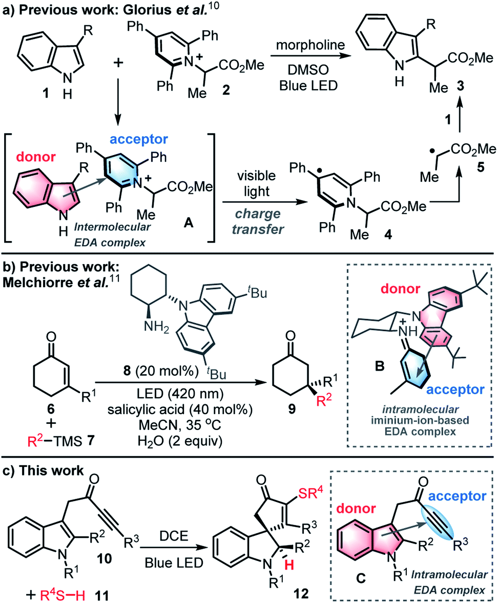 Visible-light-induced intramolecular charge transfer in the radical ...