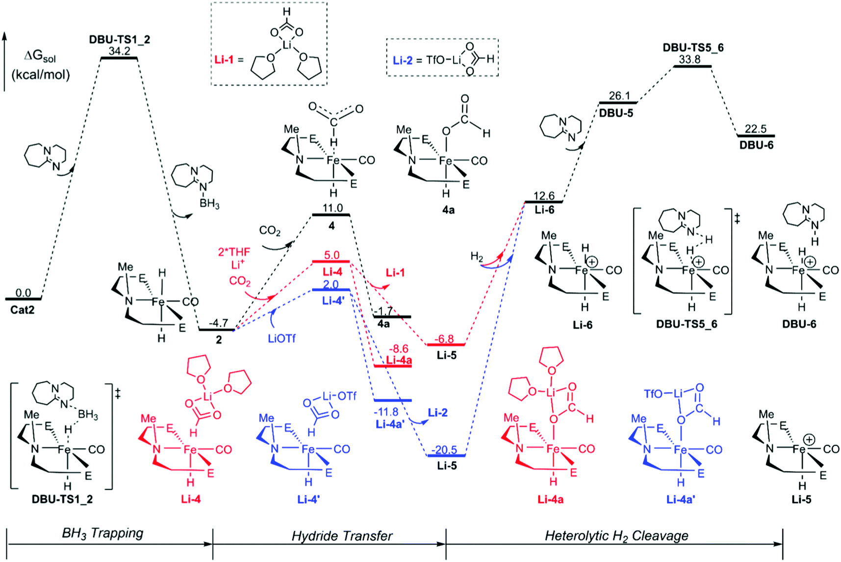Mechanism of iron complexes catalyzed in the N -formylation of 