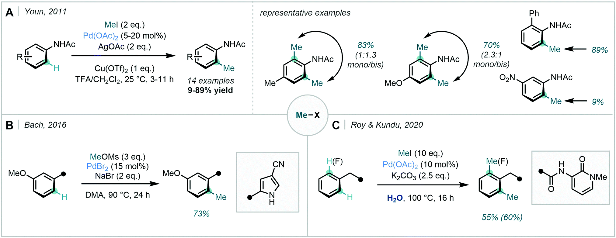 Installing The Magic Methyl C H Methylation In Synthesis Chemical Society Reviews Rsc Publishing Doi 10 1039 D0csc