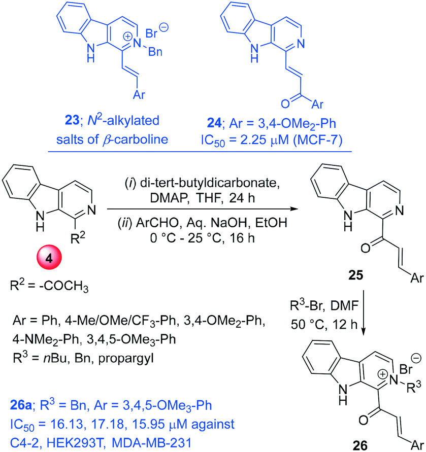 B Carboline Based Molecular Hybrids As Anticancer Agents A Brief Sketch Rsc Medicinal Chemistry Rsc Publishing Doi 10 1039 D0mdg