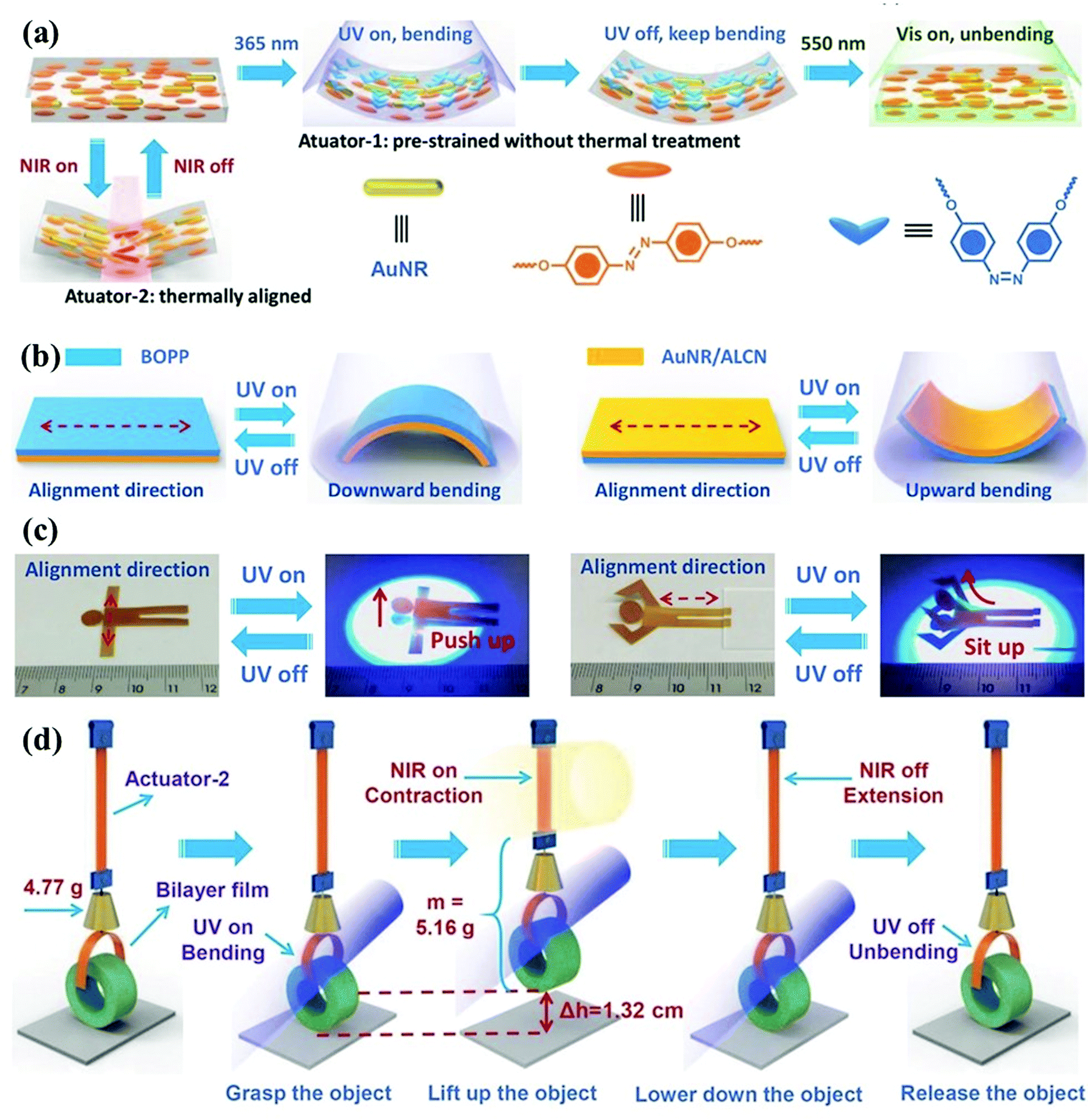 Light Driven Bimorph Soft Actuators Design Fabrication And Properties Materials Horizons Rsc Publishing Doi 10 1039 D0mhk