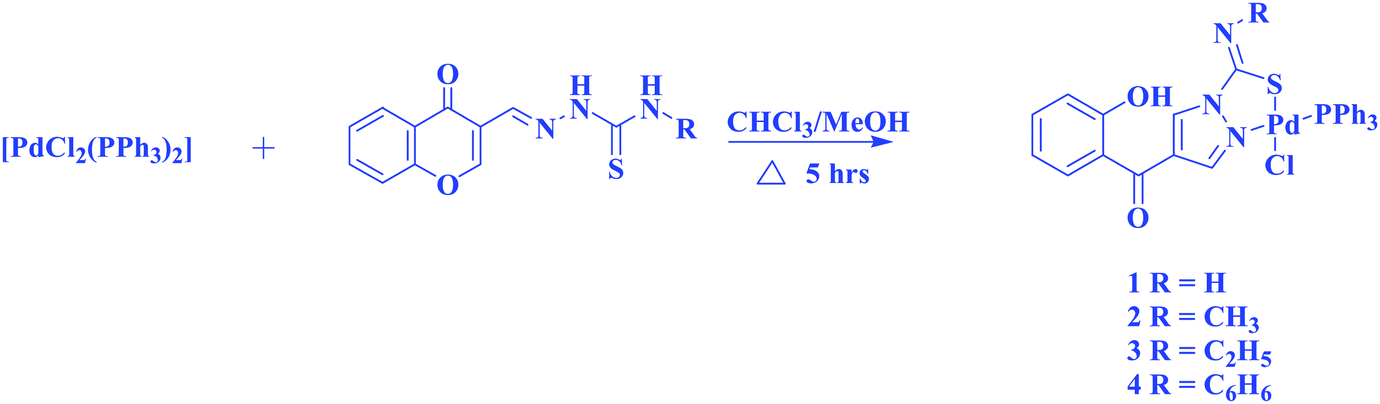 Palladium-mediated C–O bond activation of benzopyrone in 4-oxo-4 H