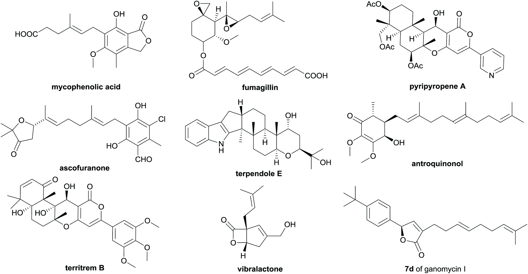 The chemistry and biology of fungal meroterpenoids (2009–2019) - Organic &  Biomolecular Chemistry (RSC Publishing) DOI:10.1039/D0OB02162H