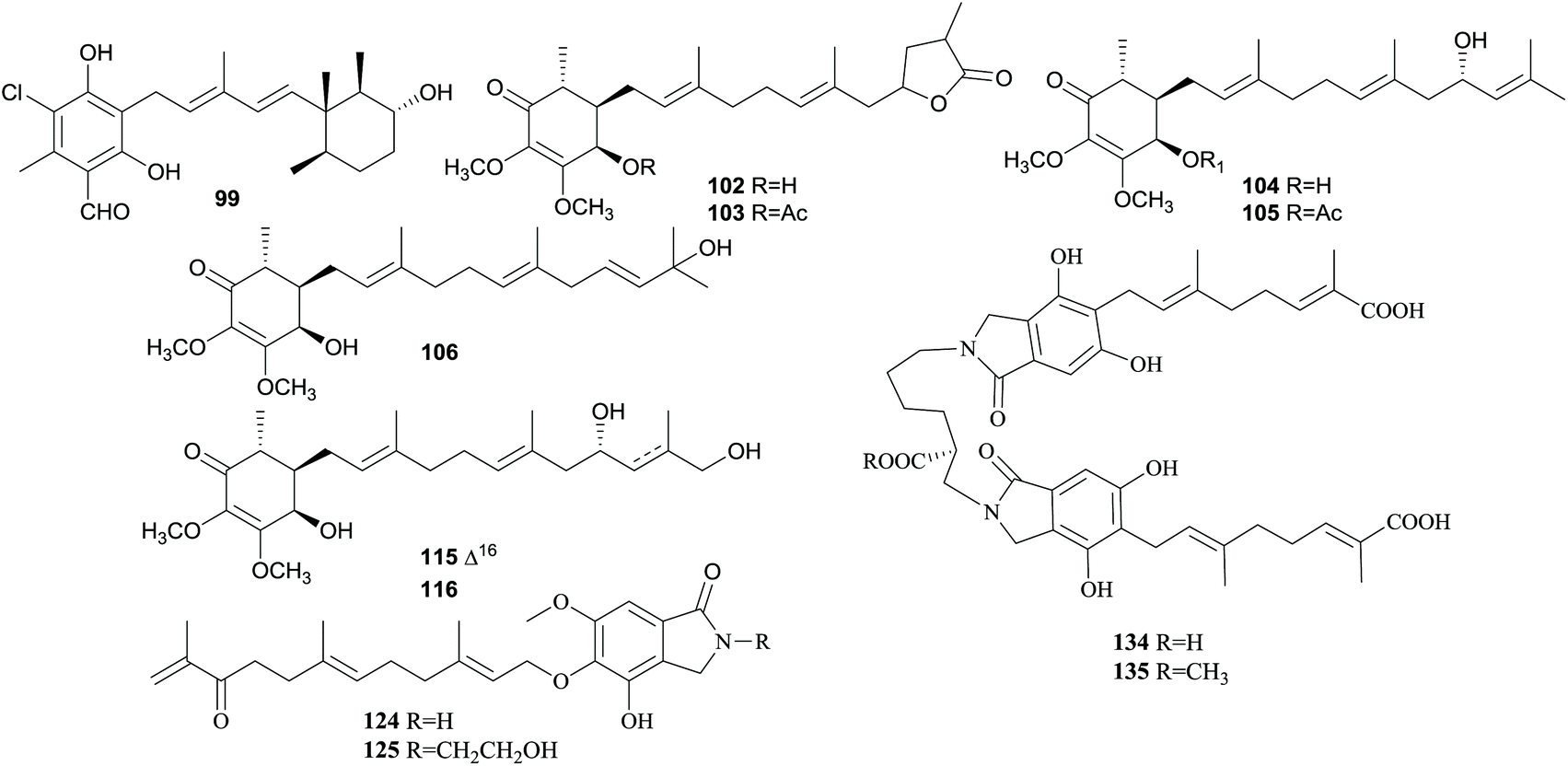 The chemistry and biology of fungal meroterpenoids (2009–2019) - Organic &  Biomolecular Chemistry (RSC Publishing) DOI:10.1039/D0OB02162H