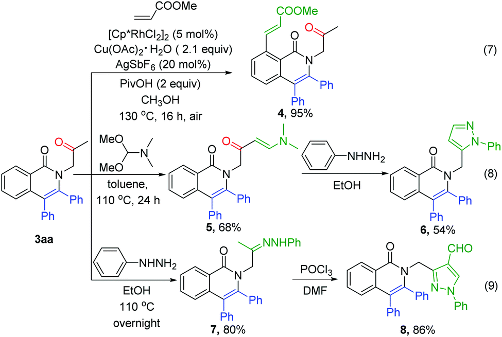 Rh Iii Catalyzed Three Component Cascade Annulation To Produce The N Oxopropyl Chain Of Isoquinolone Derivatives Organic Biomolecular Chemistry Rsc Publishing Doi 10 1039 D0ob023b
