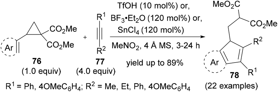 Recent Advances In Ring Opening Of Donor Acceptor Cyclopropanes Using C Nucleophiles Organic Biomolecular Chemistry Rsc Publishing Doi 10 1039 D0obf