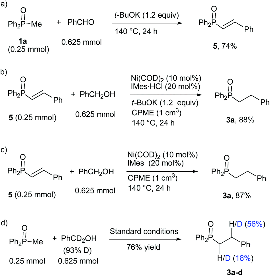 Nickel Catalyzed Coupling Of R 2 P O Me R Aryl Or Alkoxy With Hetero Arylmethyl Alcohols Organic Biomolecular Chemistry Rsc Publishing Doi 10 1039 D1oba