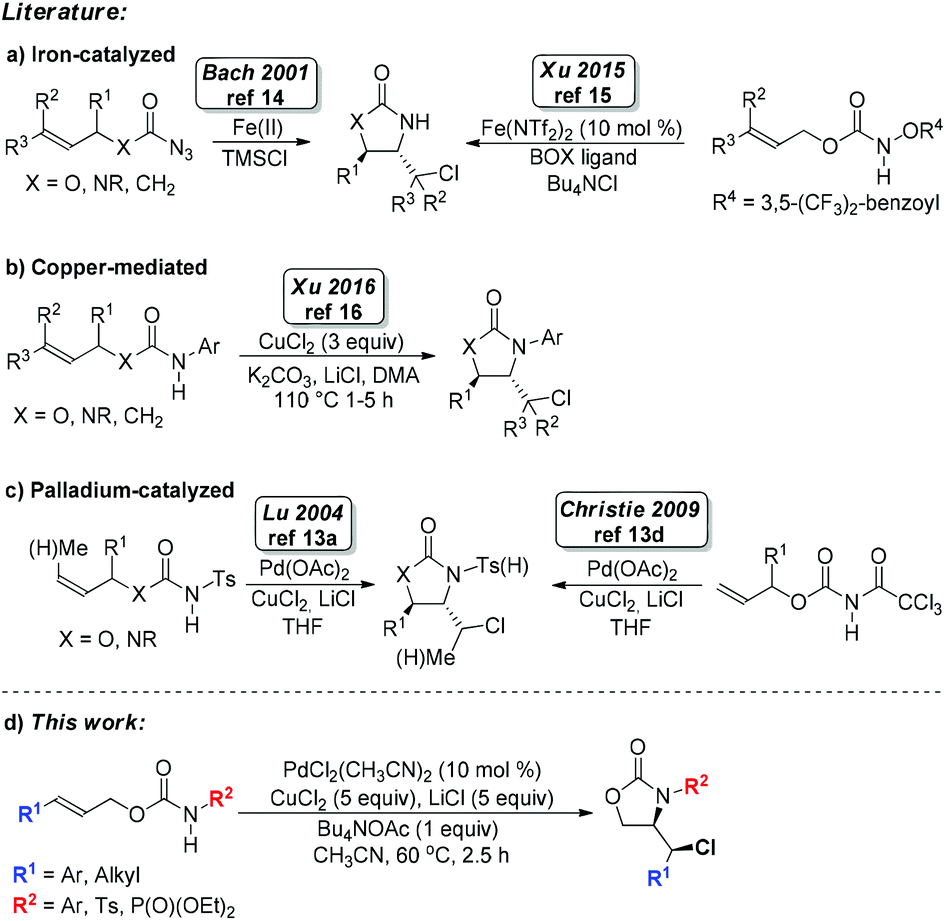 Regio And Diastereoselective Pd Catalyzed Aminochlorocyclization Of Allylic Carbamates Scope Derivatization And Mechanism Organic Biomolecular Chemistry Rsc Publishing Doi 10 1039 D1obc
