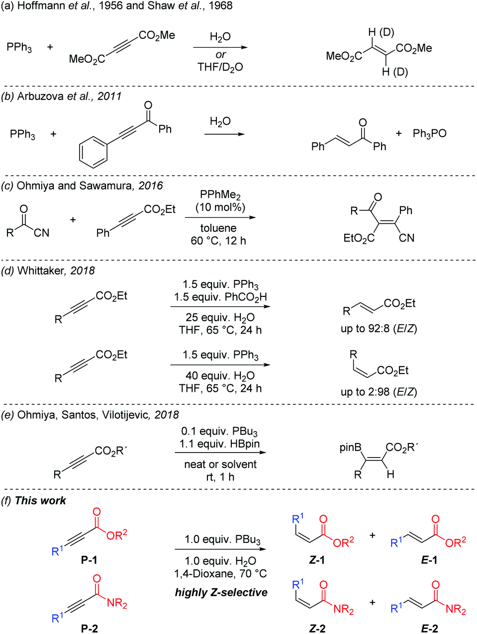 Z Selective Phosphine Promoted 1 4 Reduction Of Ynoates And Propynoic Amides In The Presence Of Water Organic Biomolecular Chemistry Rsc Publishing Doi 10 1039 D1obe