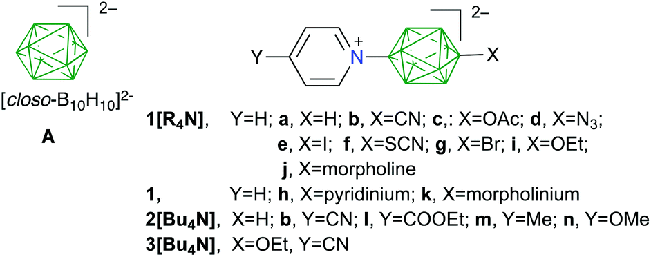 Photonic Materials Derived From The Closo B 10 H 10 2 Anion Tuning Photophysical Properties In Closo B 10 H 8 1 X 10 4 Y Nc 5 H 5 Inorganic Chemistry Frontiers Rsc Publishing Doi 10 1039 D0qif