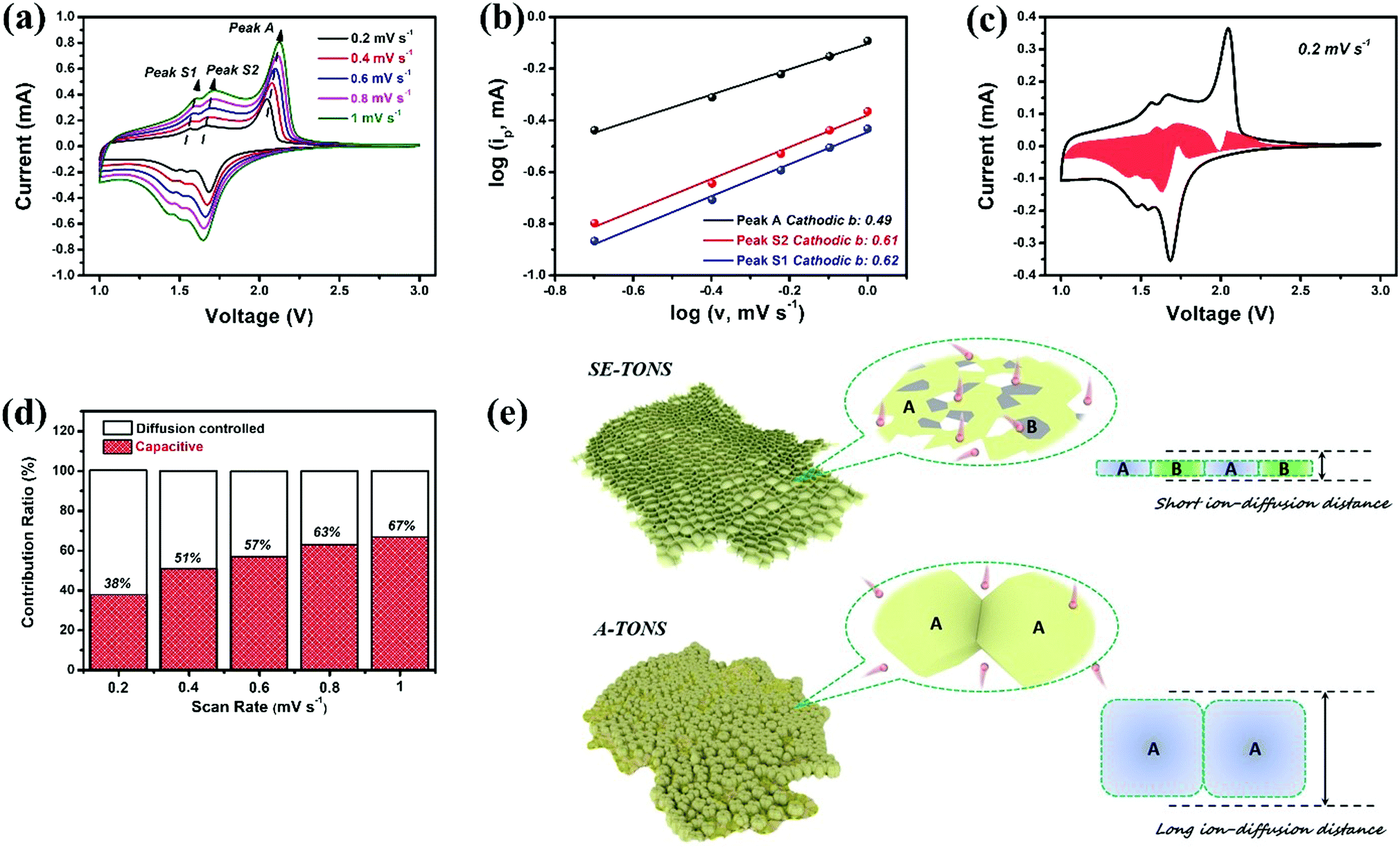 Surface-reconstructed formation of hierarchical TiO 2 mesoporous 