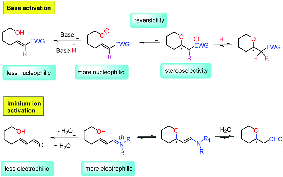 The oxa-Michael reaction in the synthesis of 5- and 6-membered  oxygen-containing heterocycles - Organic Chemistry Frontiers (RSC  Publishing) DOI:10.1039/D0QO01312A