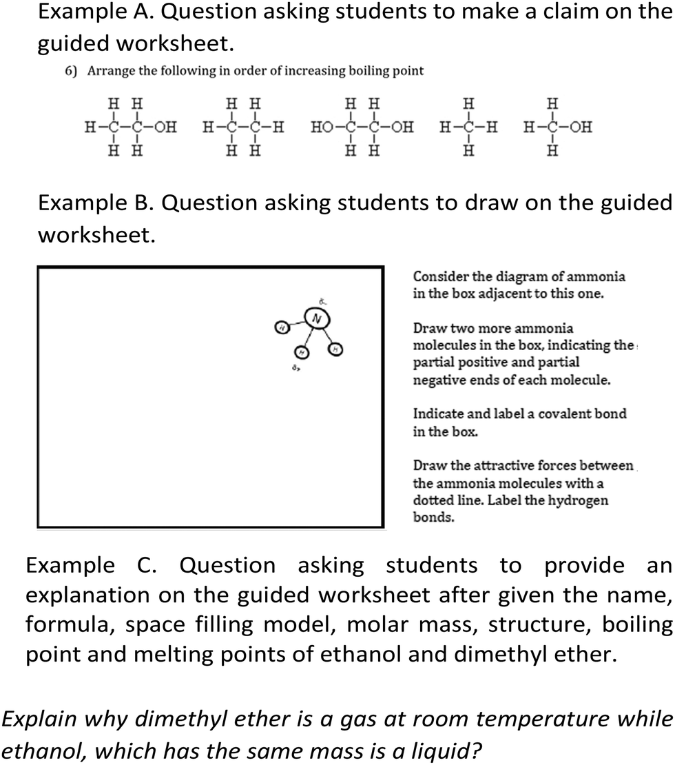 Investigating the impact of three-dimensional learning Regarding Worksheet Polarity Of Bonds Answers