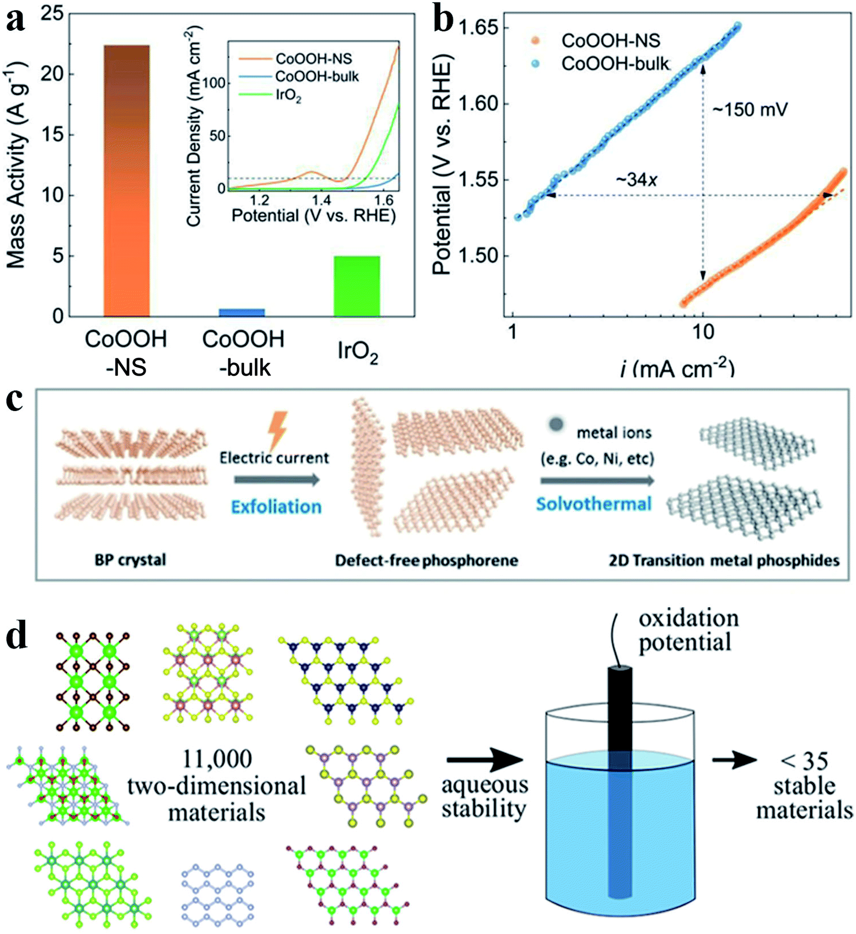 Insights on the dual role of two-dimensional materials as