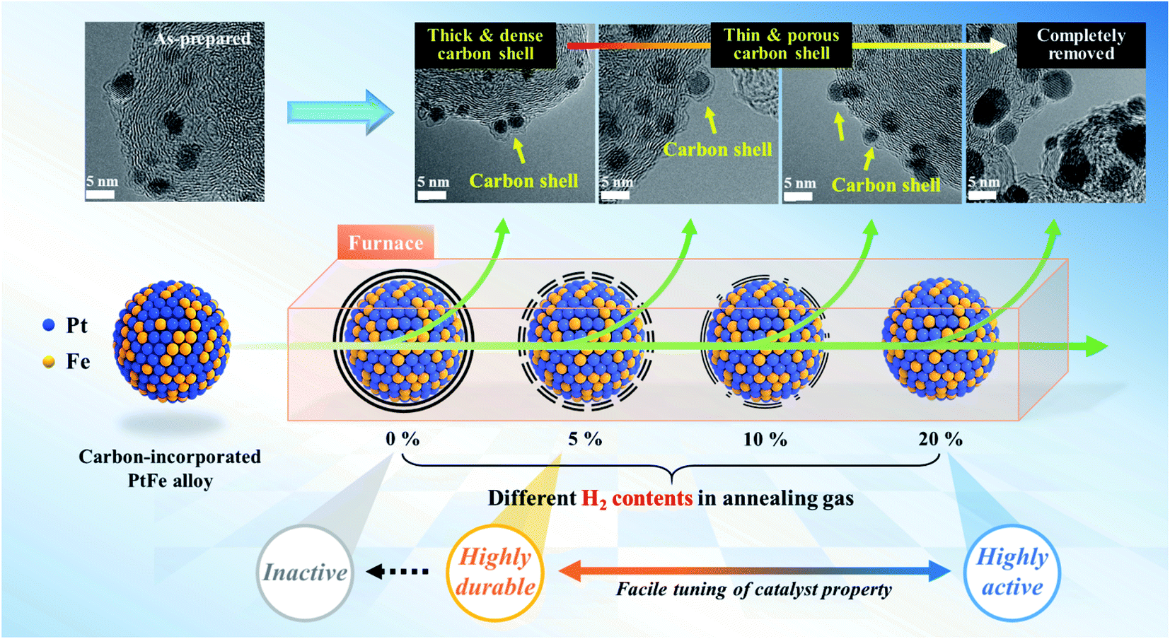 Encapsulation of Carbon Dots in a Core–Shell Mesh through