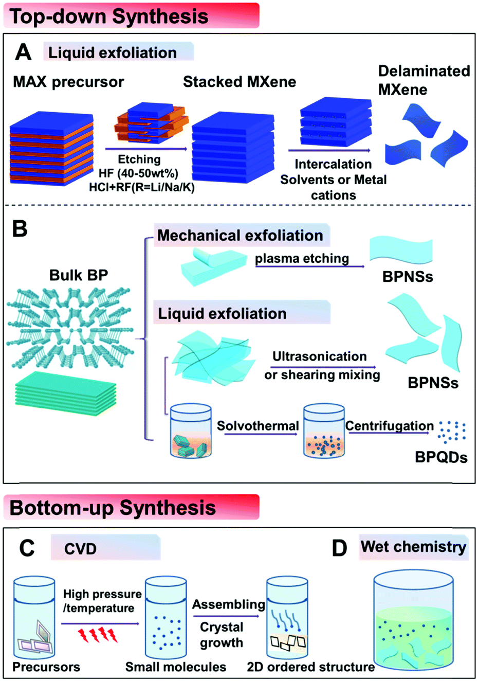MXene and black phosphorus based 2D nanomaterials in bioimaging 