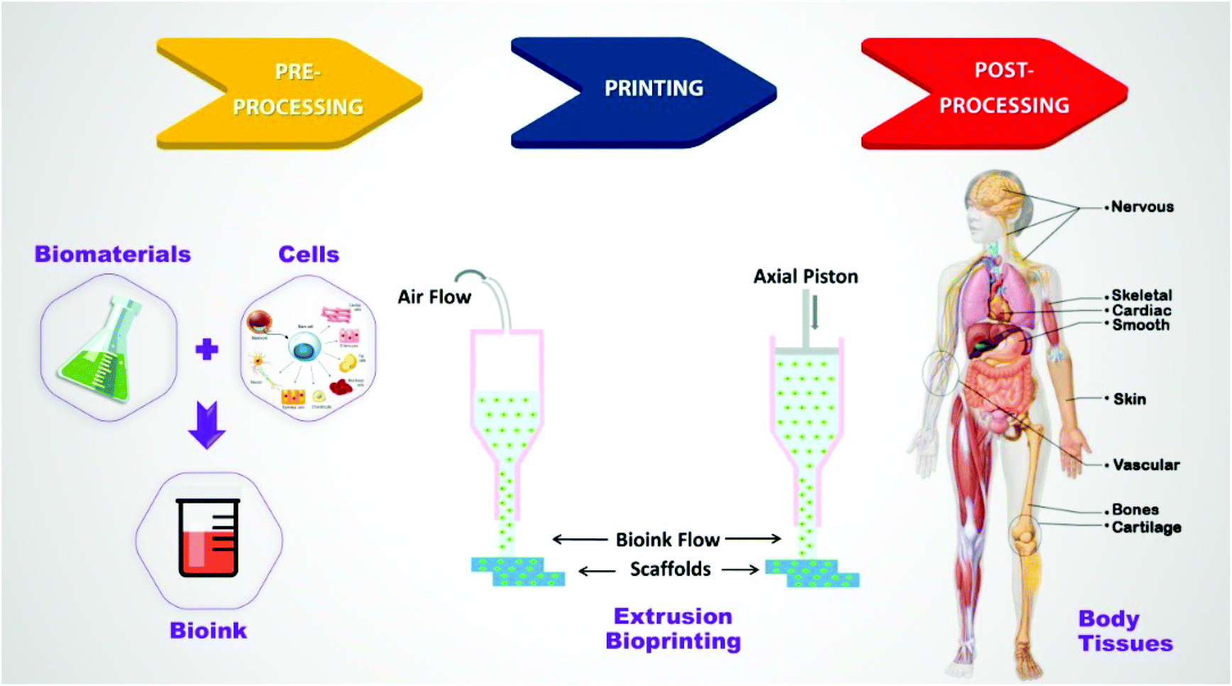 Recent Progress In Extrusion 3d Bioprinting Of Hydrogel Biomaterials For Tissue Regeneration A Comprehensive Review With Focus On Advanced Fabrication Techniques Biomaterials Science Rsc Publishing