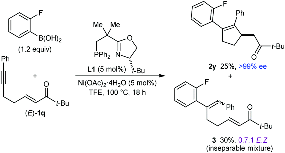 Enantioselective Nickel Catalyzed Anti Arylmetallative Cyclizations Onto Acyclic Electron Deficient Alkenes Chemical Communications Rsc Publishing