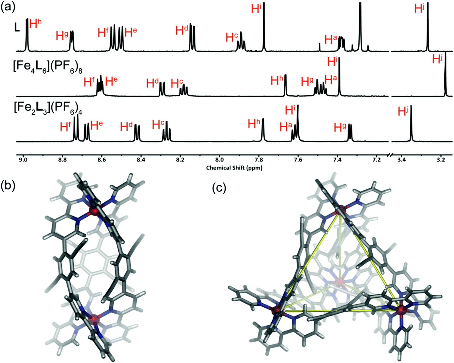 The Kinetics And Mechanism Of Interconversion Within A System Of Fe2l3 4 Helicates And Fe4l6 8 Cages Chemical Communications Rsc Publishing