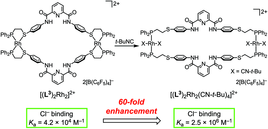 Control Of Guest Binding Behavior Of Metal Containing Host Molecules By Ligand Exchange Dalton Transactions Rsc Publishing