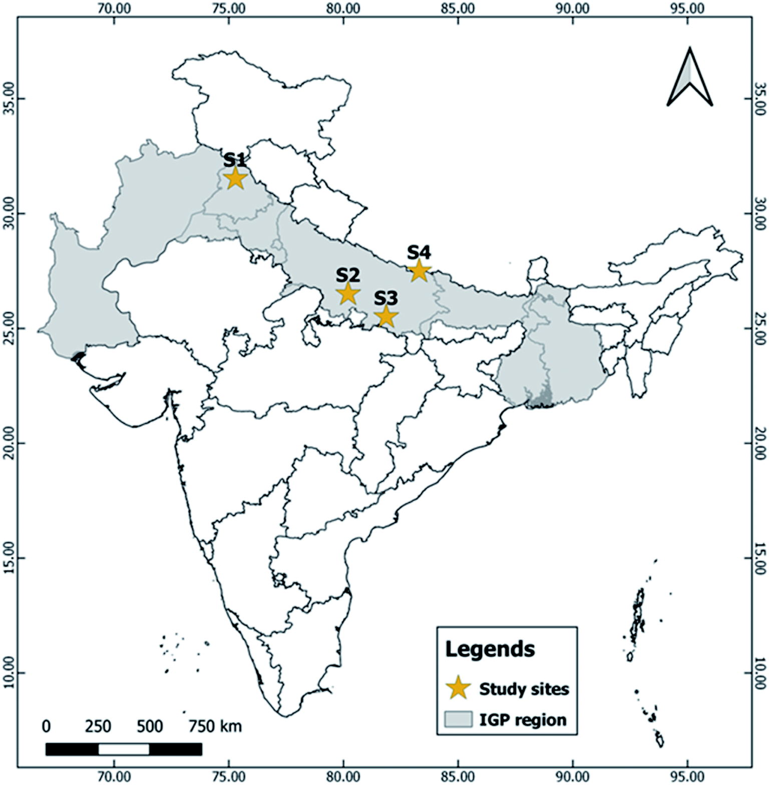 Indo Gangetic Plain Map