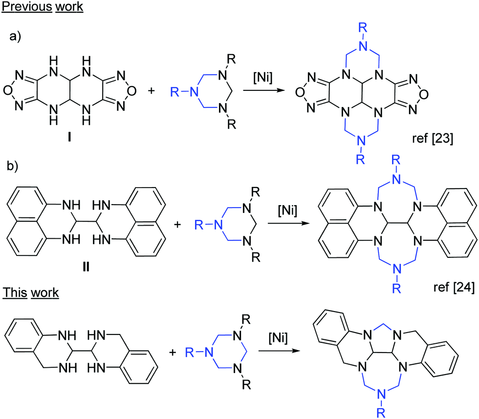 N Substituted Tetrahydropentaazadibenzocycloheptafluorenes A New Type Of Condensed Polyazapolycyclic System New Journal Of Chemistry Rsc Publishing