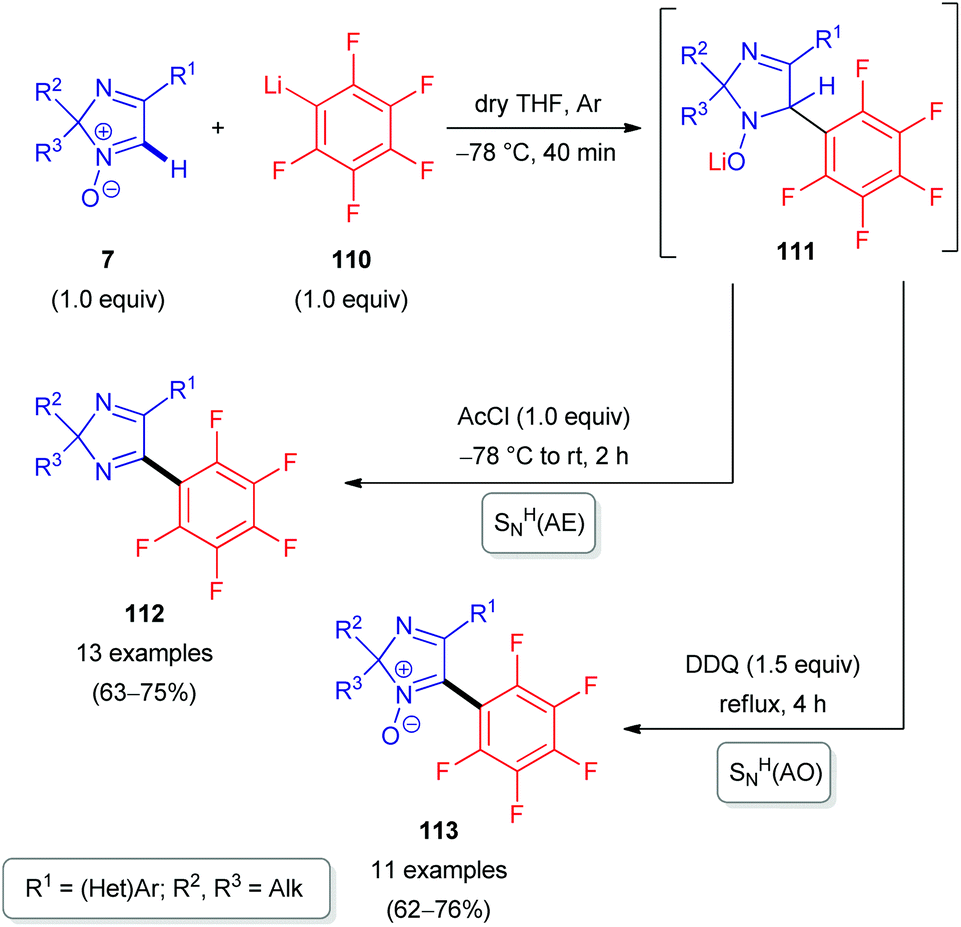 C Sp H Functionalization In Non Aromatic Azomethine Based