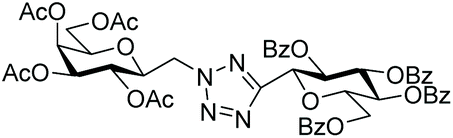 Coupling Of N Tosylhydrazones With Tetrazoles Synthesis Of 2 B D Glycopyranosylmethyl 5 Substituted 2h Tetrazole Type Glycomimetics Organic Biomolecular Chemistry Rsc Publishing