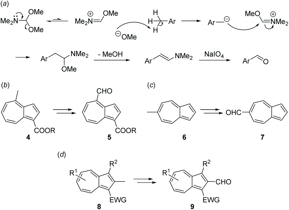 C4-aldehyde of guaiazulene: synthesis and derivatisation - Organic ...