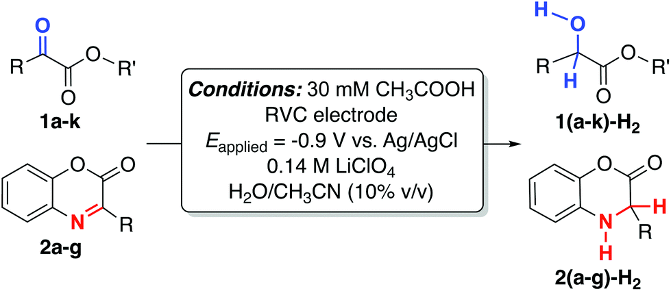 Electrochemical Hydrogenation Of A Ketoesters And Benzoxazinones Using Carbon Electrodes And A Sustainable Bronsted Acid Organic Chemistry Frontiers Rsc Publishing