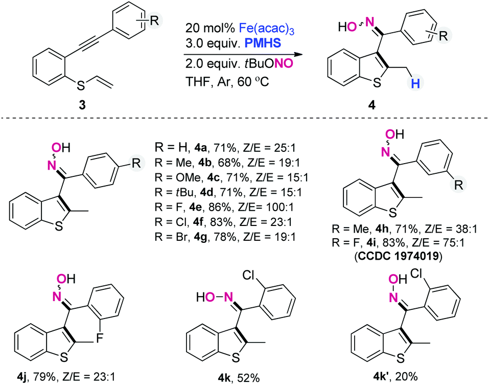 Iron Catalyzed Hydrogen Atom Transfer Induced Cyclization Of 1 6 Enynes For The Synthesis Of Ketoximes A Combined Experimental And Computational Study Organic Chemistry Frontiers Rsc Publishing