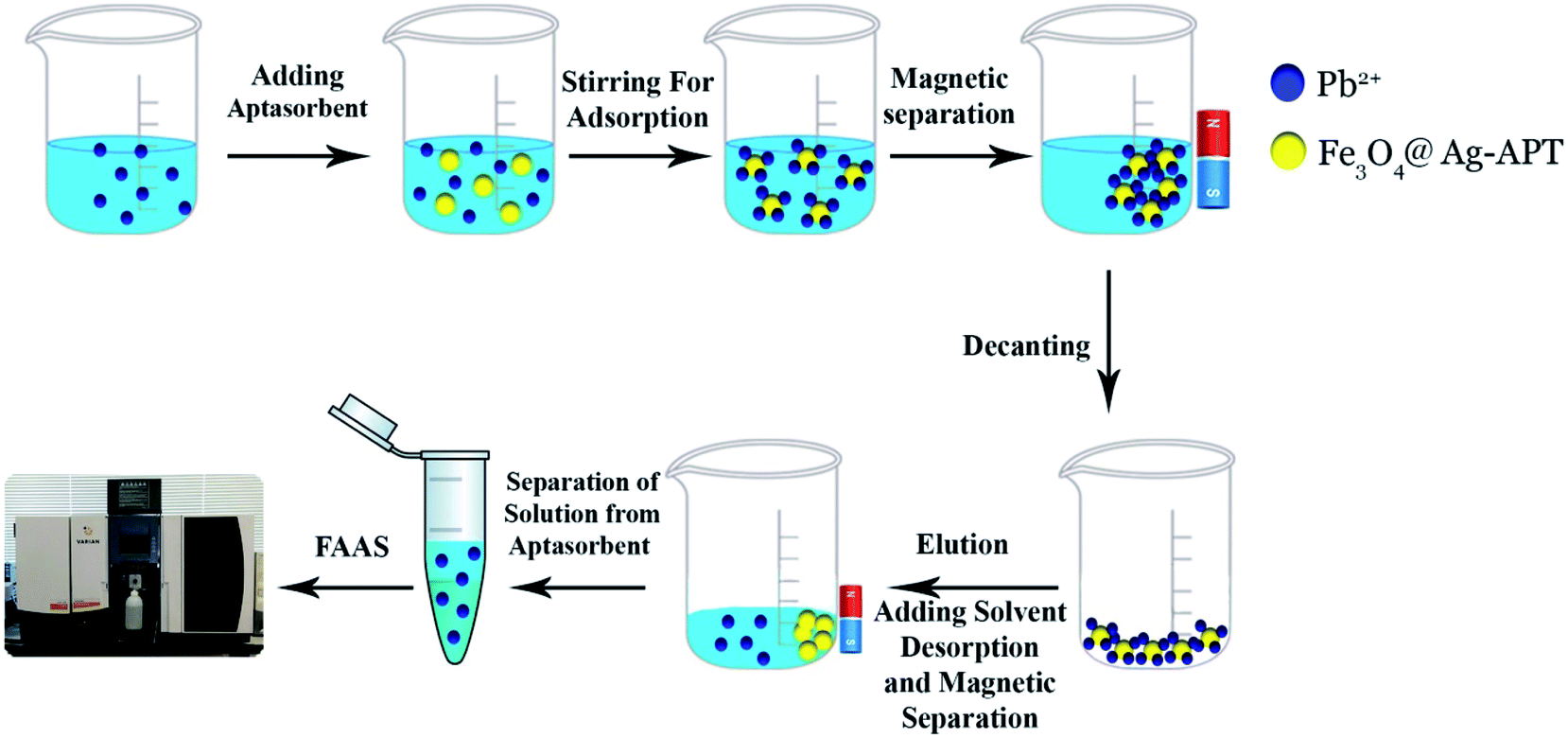 Selective aptamer conjugation to silver-coated magnetite nanoparticles ...