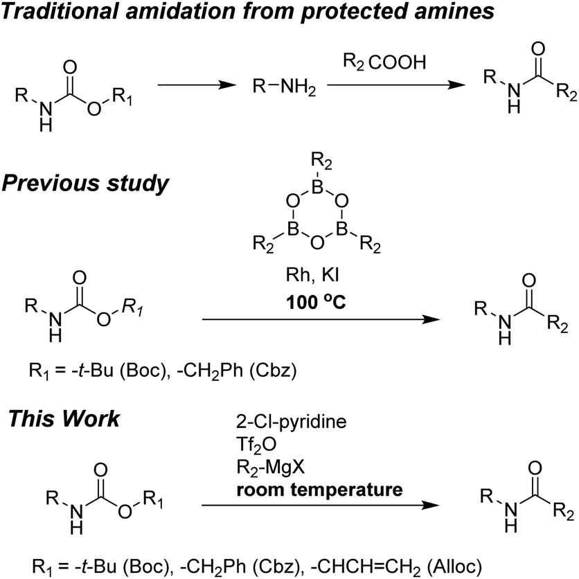 Practical One Pot Amidation Of N Alloc N Boc And N Cbz Protected Amines Under Mild Conditions Rsc Advances Rsc Publishing